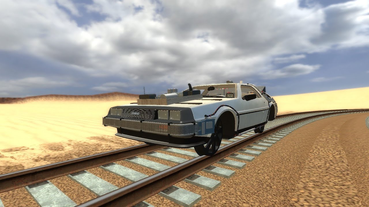 Bttfg - Testing The Rail DeLorean