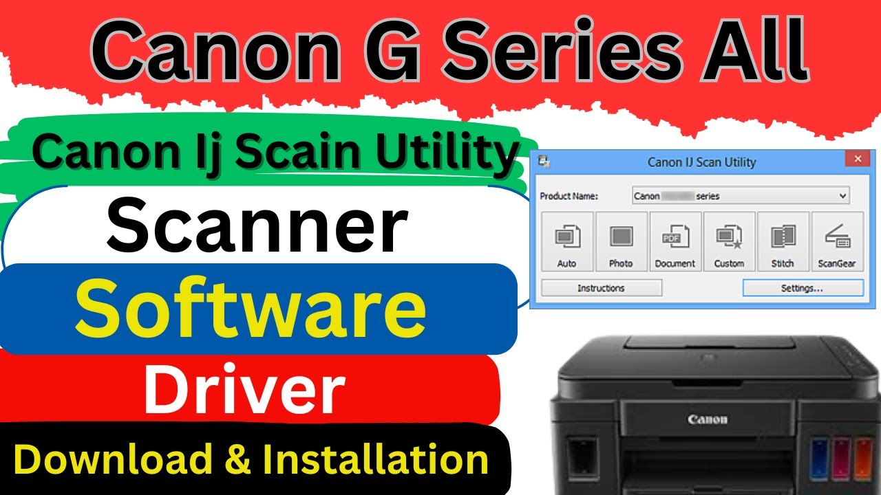 Canon IJ Scan Utility || Canon G Series Driver Download and install || How to scan with Canon PIXMA