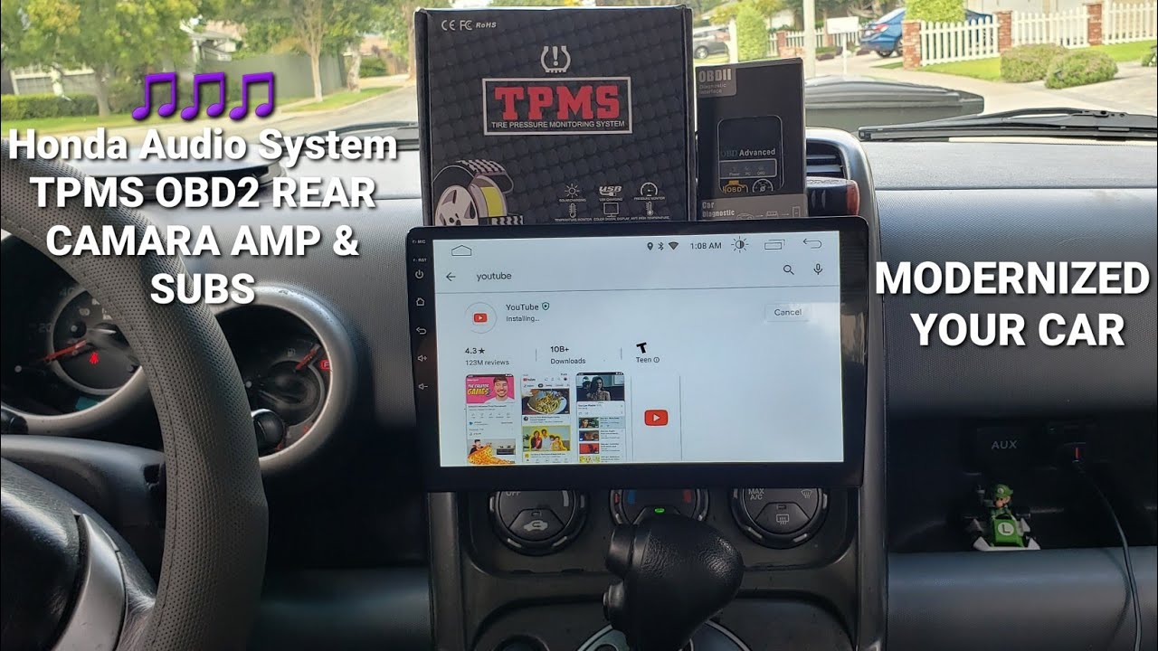 Honda Best Stereo System for the price - Honda Element - EONON STEREO TPMS OBD REAR CAMARA