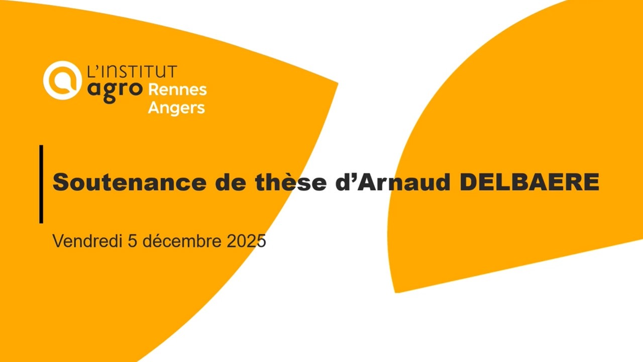 Soutenance de thèse d'Arnaud Delbaere - Vendredi 5 décembre 2025