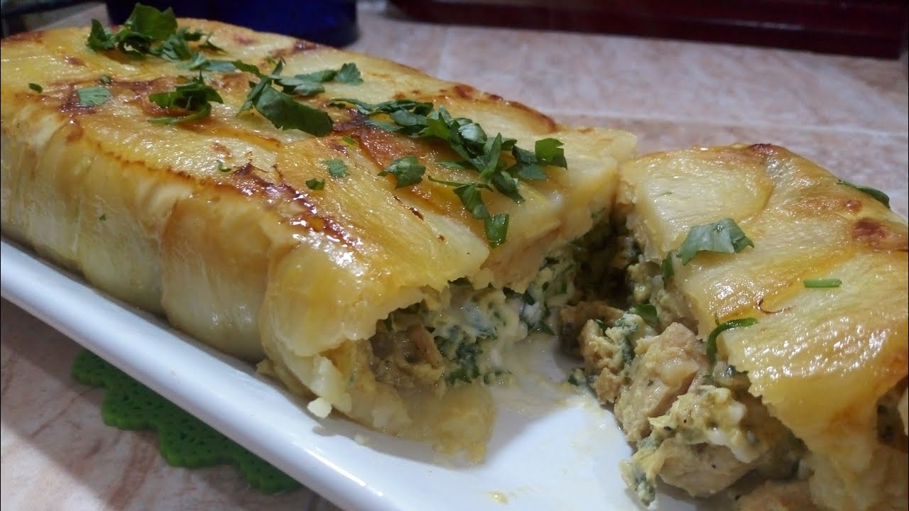أطباق رمضان 2020/ڨراتان البطاطا بحشو الدجاج الطري إقتصادية و راقية و بنتها رهيبة😘جربيها و ادعيلي