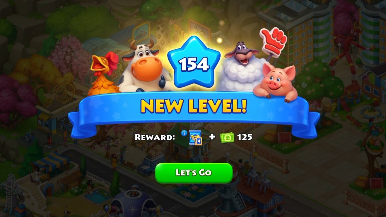 Township:- New Level Up154🎚️Complete in township GamePlay...!!! #township #games #level154 #trending