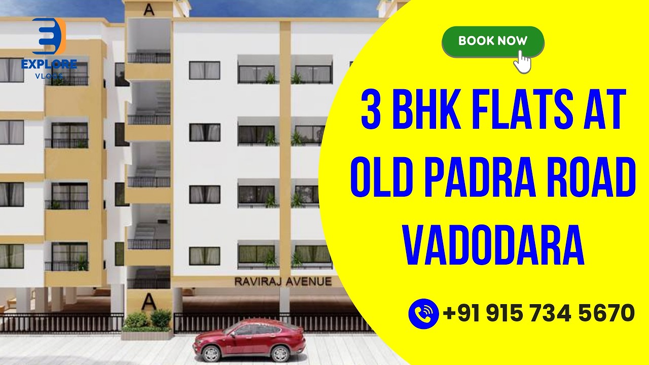 3 BHK Ready Flats in Vadodara | Manisha Chokdi, Old Padra Road, Vadodara  | Raviraj Avenue