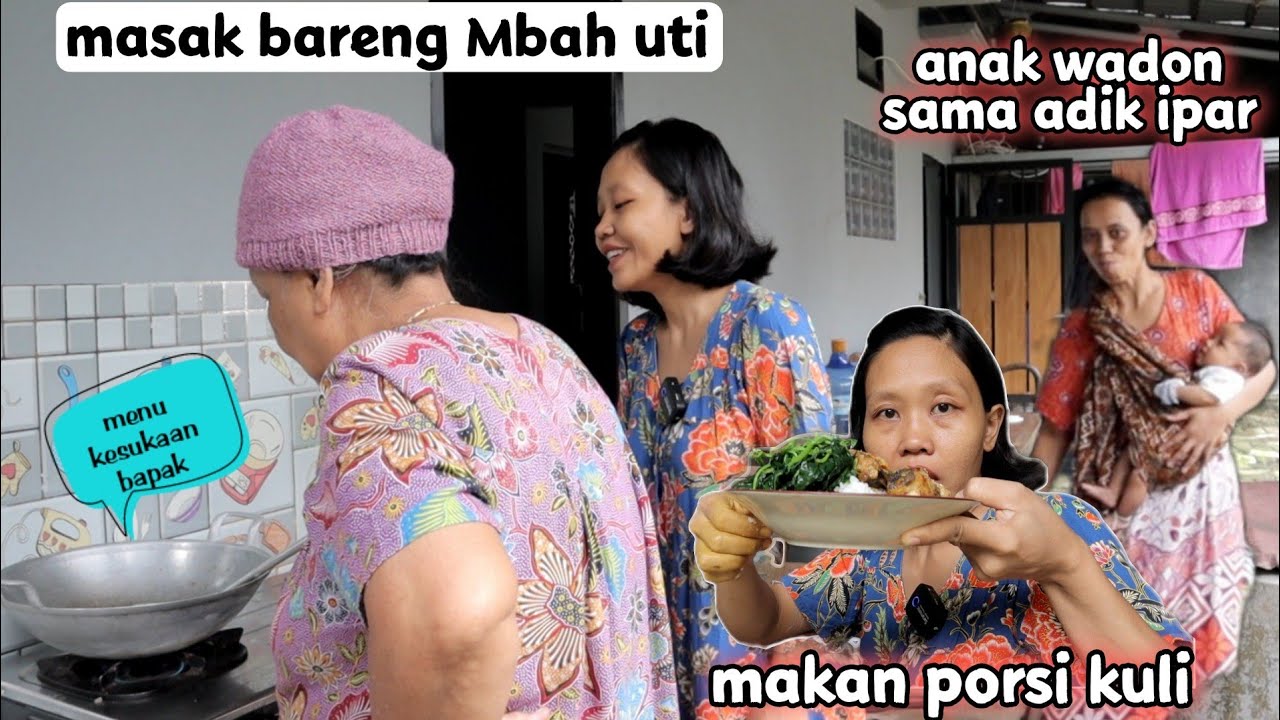 Belajar masak sama Mbah uti‼️Bikin menu kesukaan bapak