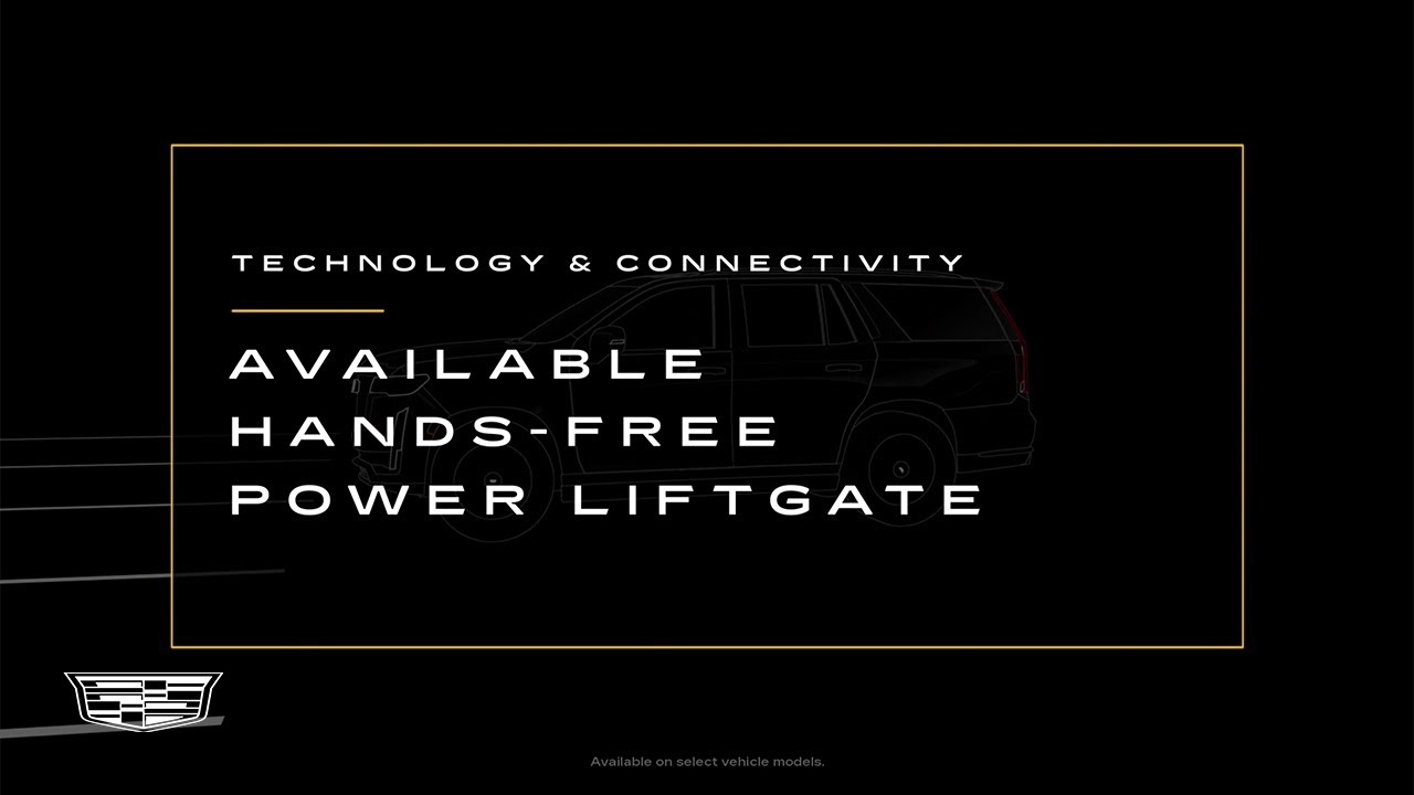 Hands-Free Power Liftgate: Opening & Closing with a Kick | Cadillac