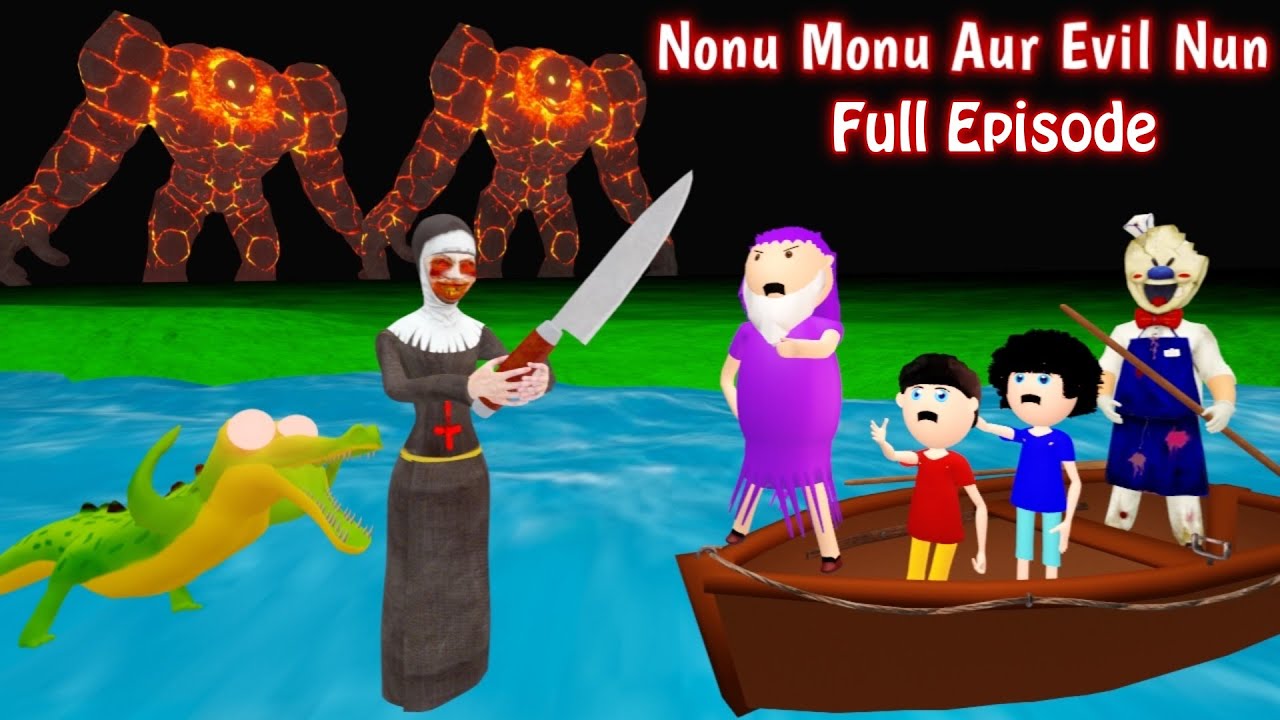 NONU MONU AUR EVIL NUN FULL EPISODE | Cartoon | Horror Story | Gulli Bulli | Desi Comedy