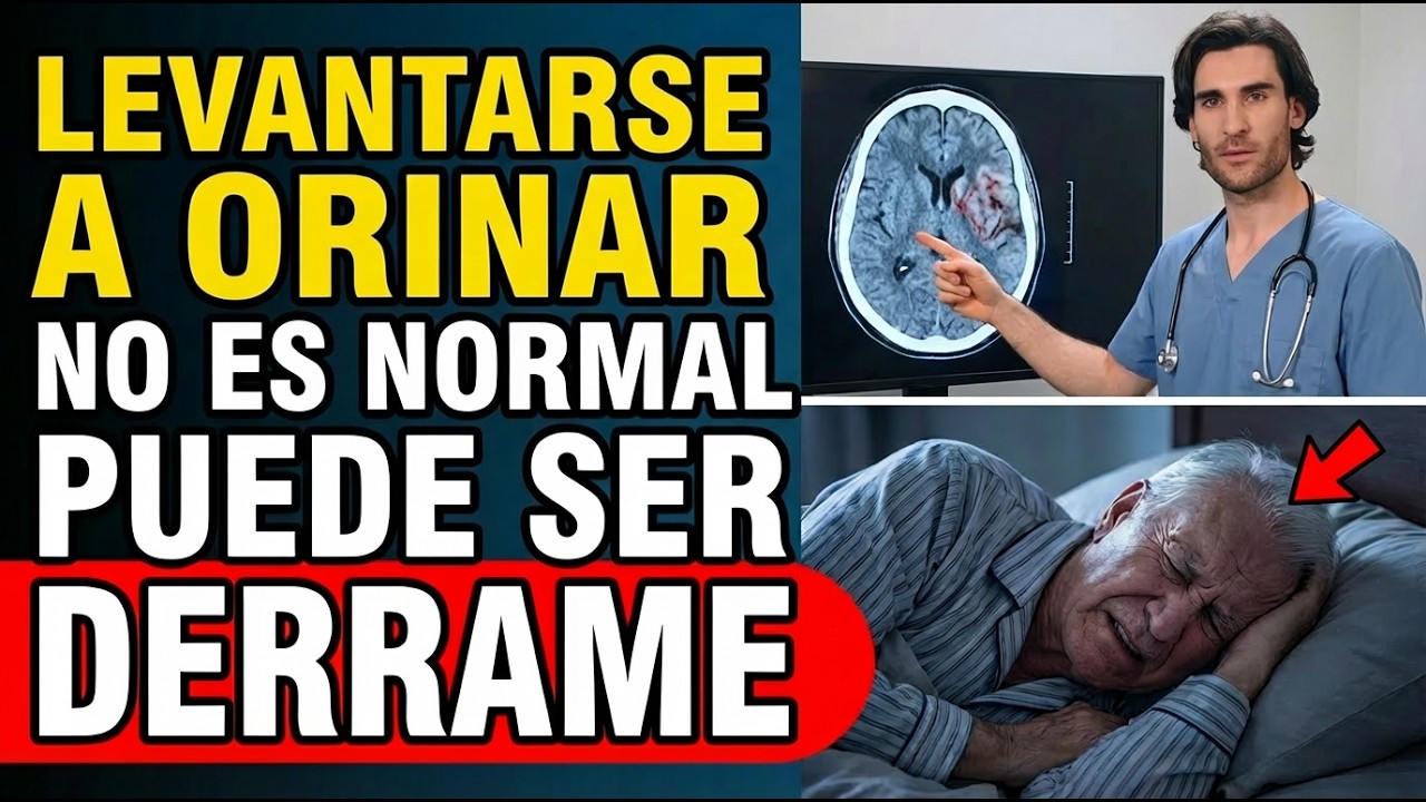 Levantarse a Orinar en la Noche Podría Ser una Señal de Derrame Cerebral (Doctor Revela)