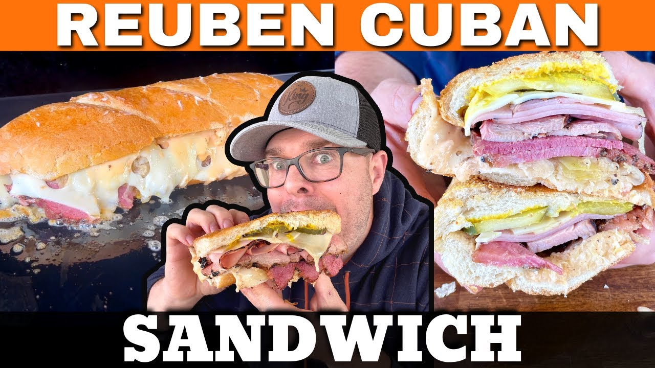 Reuben Cuban Sandwich on the Griddle - with Smoked Corned Beef and Pork Tenderloin