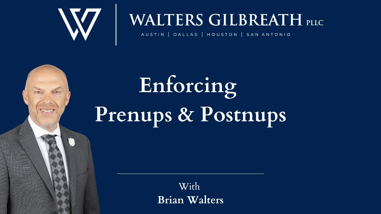 Enforcing Prenups and Postnups