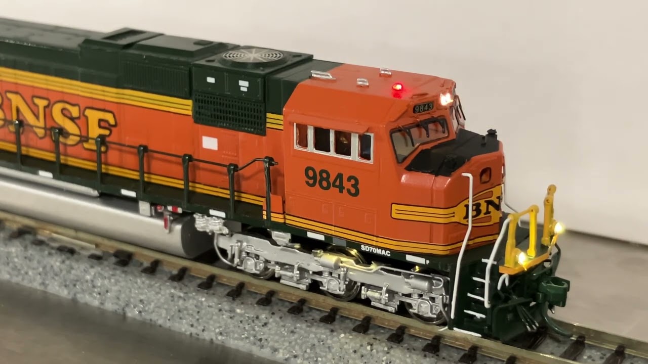 Nscale Brass OMI SD70MAC BNSF #9843, Master Class Conversion with 