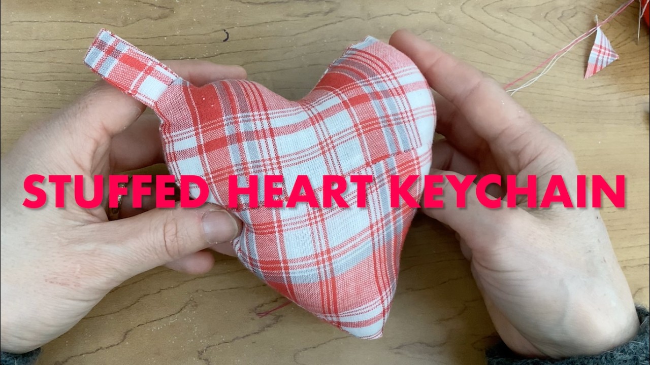 Stuffed Heart Keychain