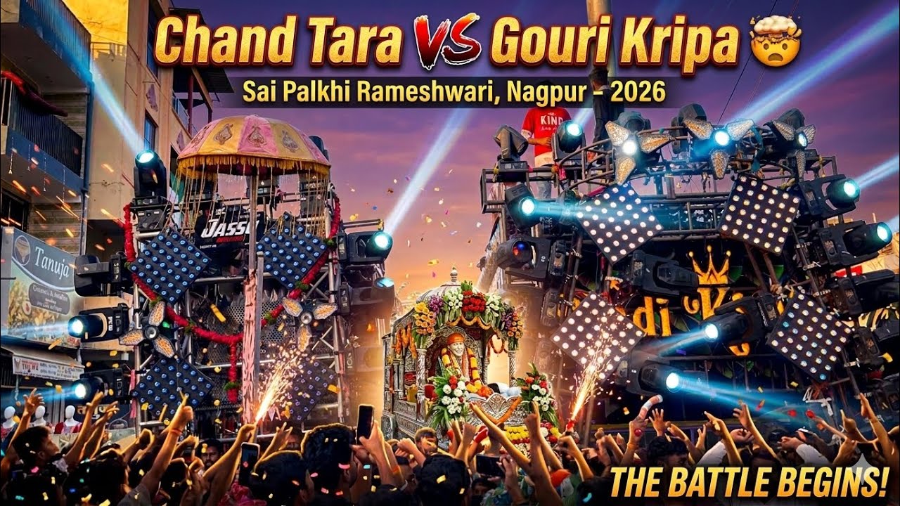 Gouri Kripa Dhumal VS Chand Tara Dhumal Sai Palkhi Rameshwari 2026 Nagpur 🧡🙏 