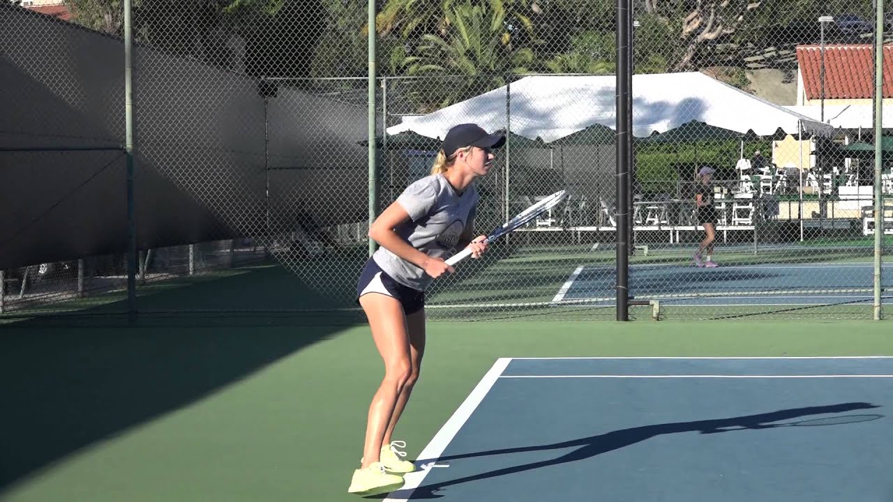 Oct 2015 Danielle Collins side view practice 1080 AVCHD