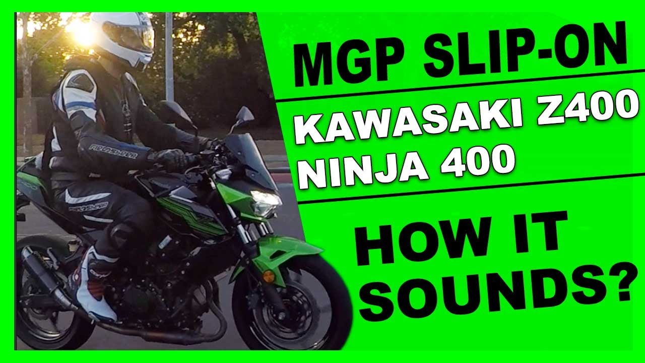 #Hotbodies MGP Exhaust for your #Ninja 400 or #Z400 | Review, Install & Sound Check
