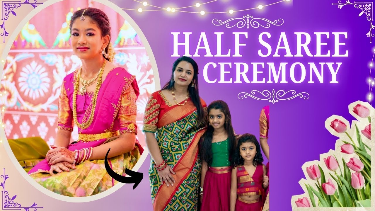 Mehandi & Half Saree Ceremony Celebration in USA | Traditional Function Vlog 💖