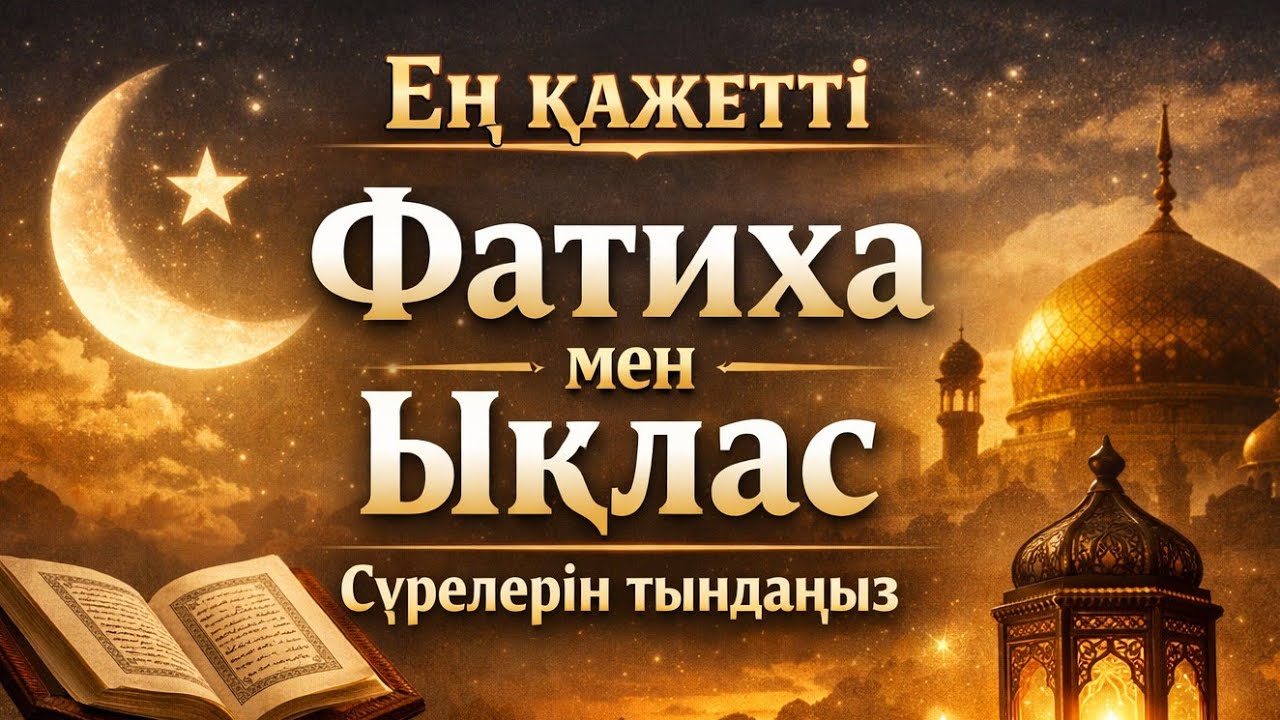 Мұсылманның ең керек сүрелері фатиха және ықлас