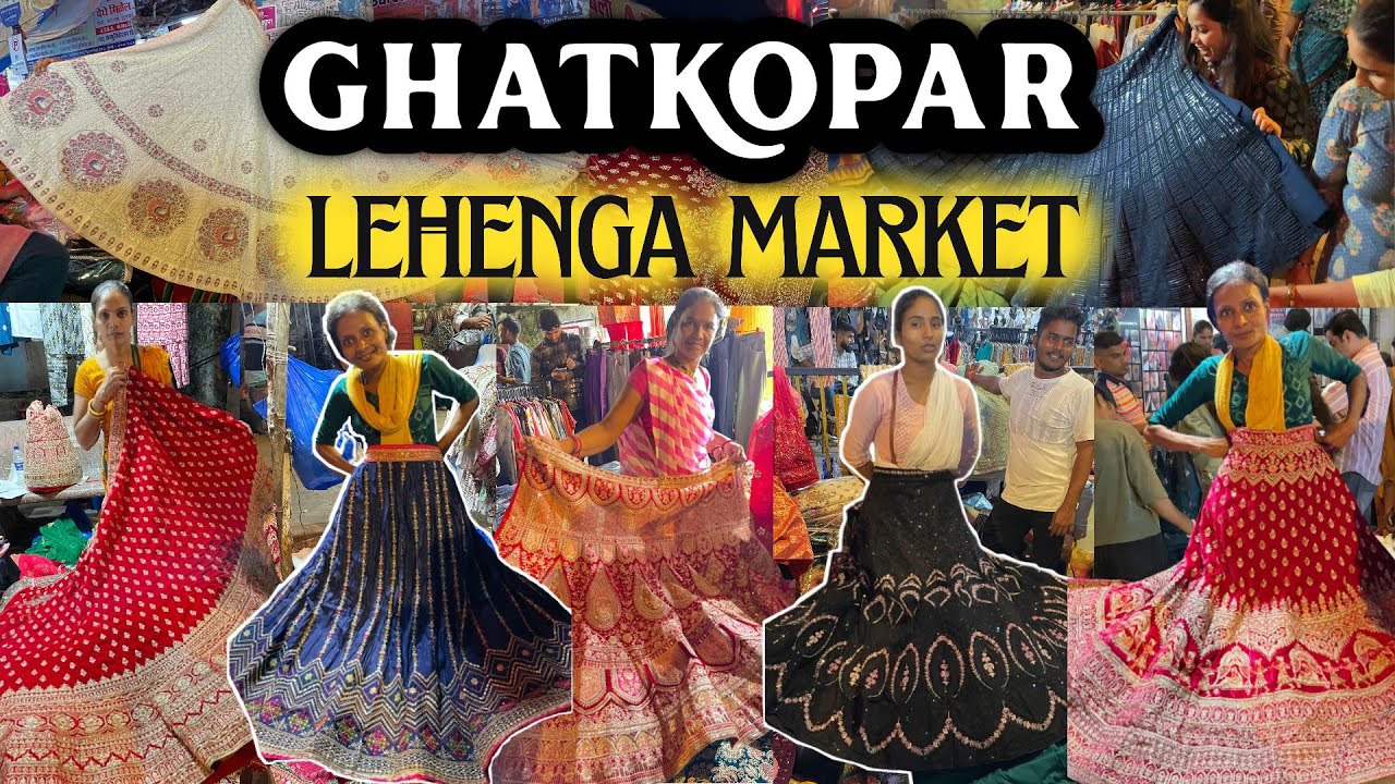 घाटकोपर मार्केट- Ghatkopar Lehenga Market | CHEAPEST DESIGNER LEHENGA | Mumbai's Best Lehenga Market