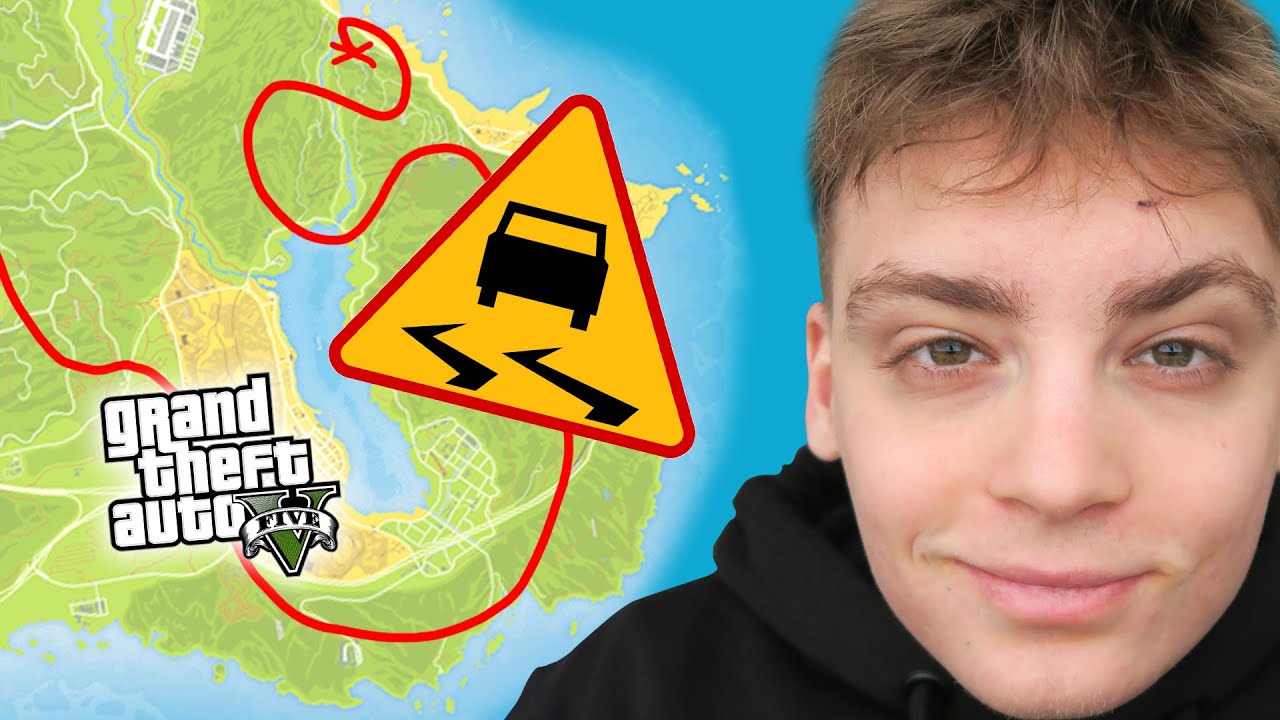GTA V PRZEZ CAŁĄ MAPĘ ale BEZ HAMULCÓW!