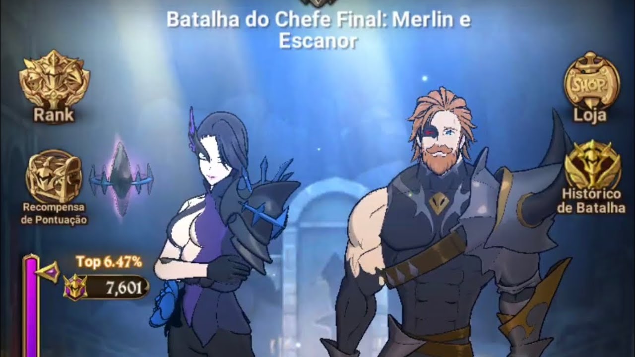 7.000 PONTOS FINAL BOSS ESCANOR E MERLIN #7dsgrandcross #nanatsunotaizai #7ds #thesevendeadlysins 