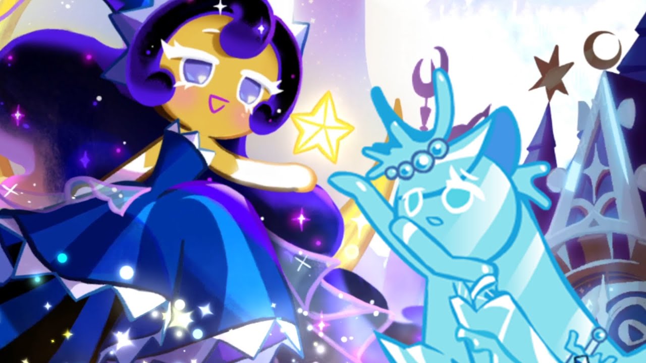 Sea Fairy Cookie tries to reach Moonlight Cookie