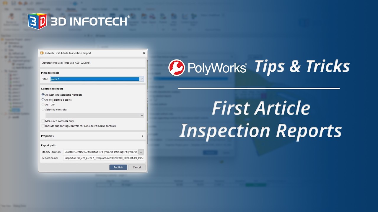 Отчеты о проверке первого образца | Советы и рекомендации PolyWorks