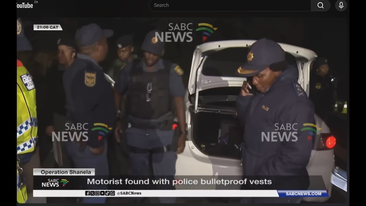 Operation Shanela | Motorist found with police bulletproof vests