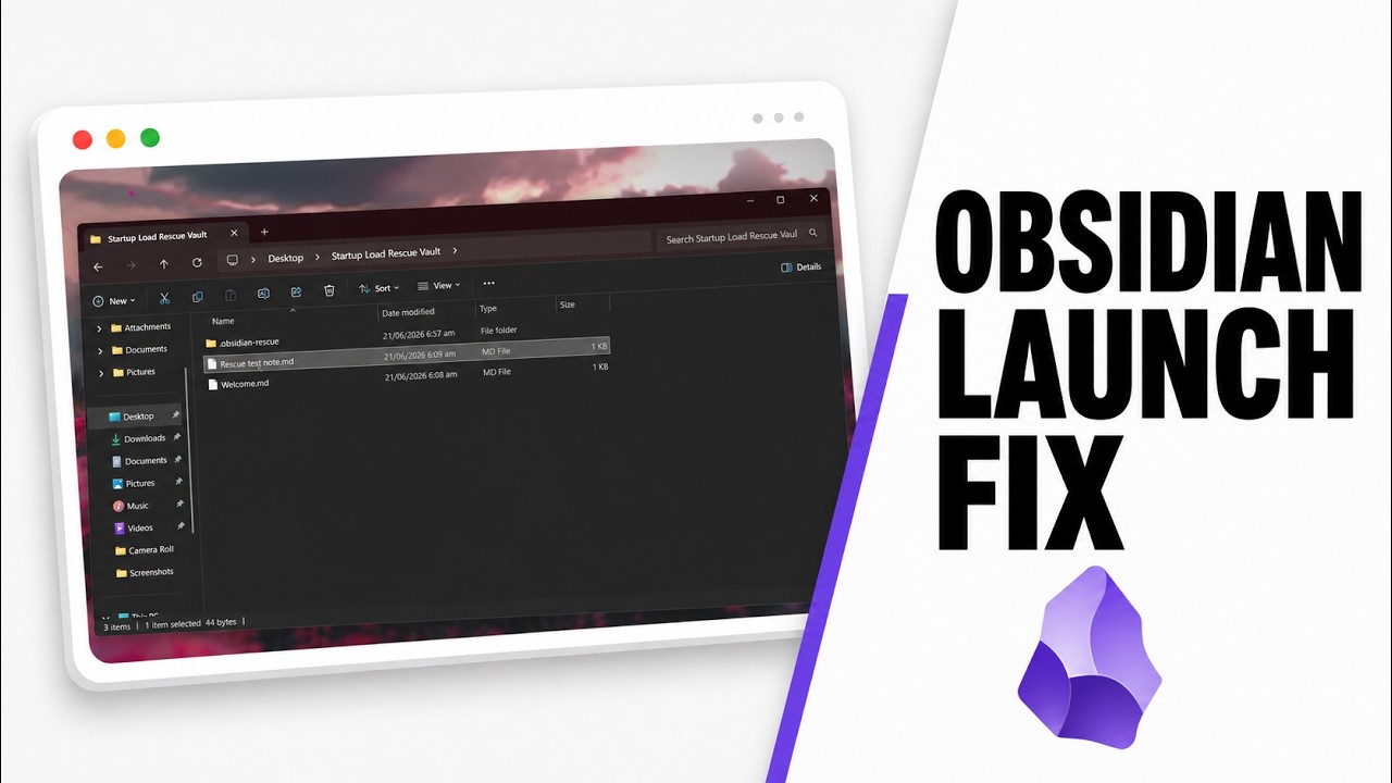 How to Fix Obsidian Loading Errors on Startup (Startup Load Rescue)