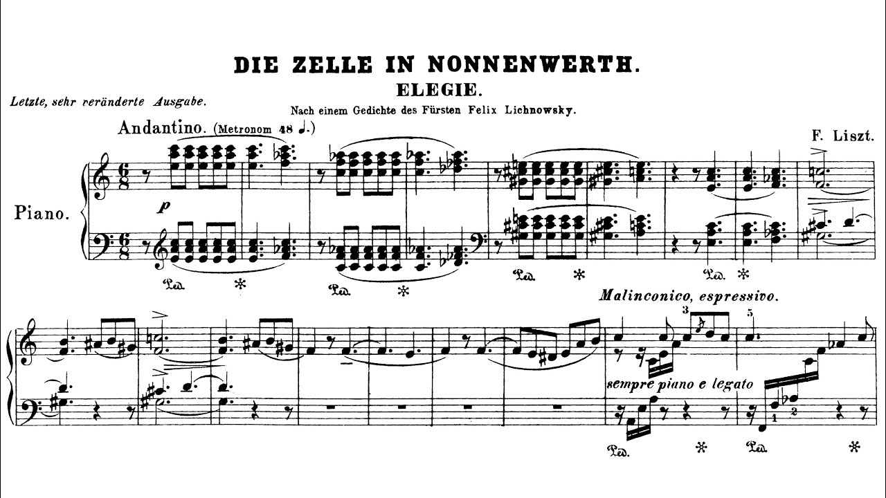 Liszt - Die Zelle in Nonnenwerth, S534iii (Hastings)