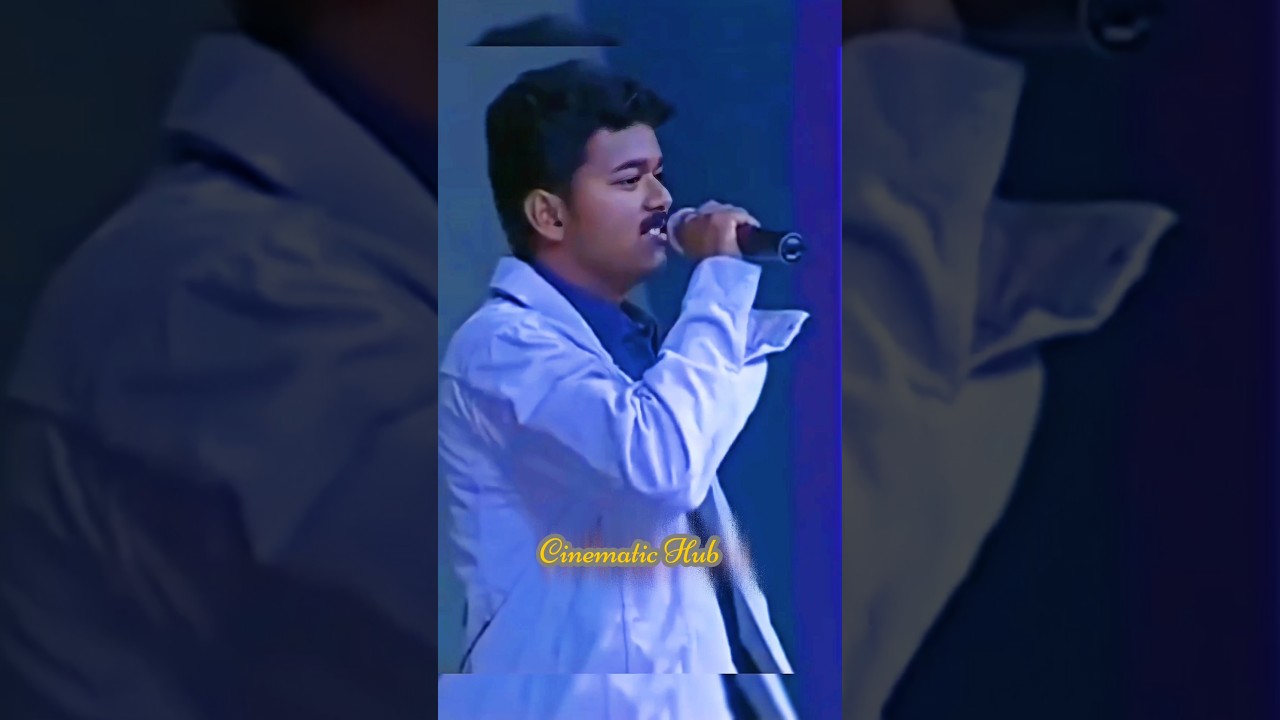 🎤 THALAPATHY VIJAY LIVE SINGING MAGIC 🔥 VIRAL PERFORMANCE MUST WATCH #shorts