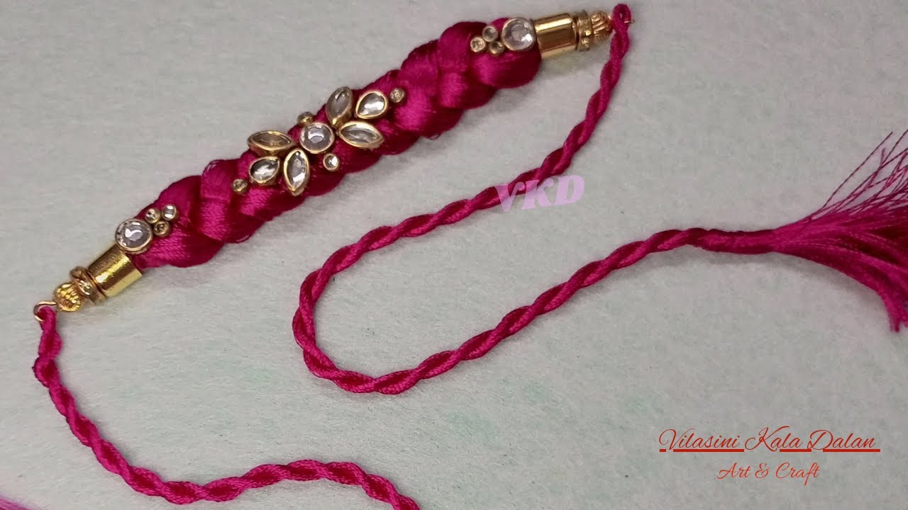 DIY Rakhi | Easy, Simple, Beautiful Rakhi Making | Silk Thread Rakhi 2023 (5) #diy #rakhi #craft