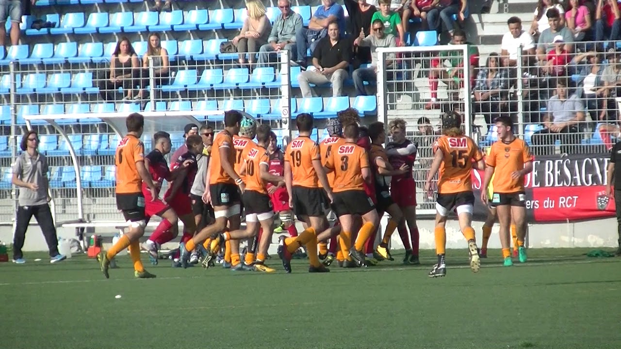 Rugby Cadets Alamercery RCT Toulon vs Narbonne Bagarre Générale Live TV Sports 2017/2018