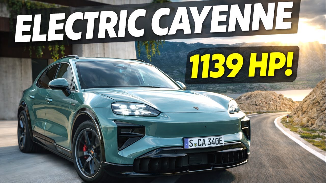 Компания Porsche превратила Cayenne в электрический внедорожник мощностью 1139 лошадиных сил.