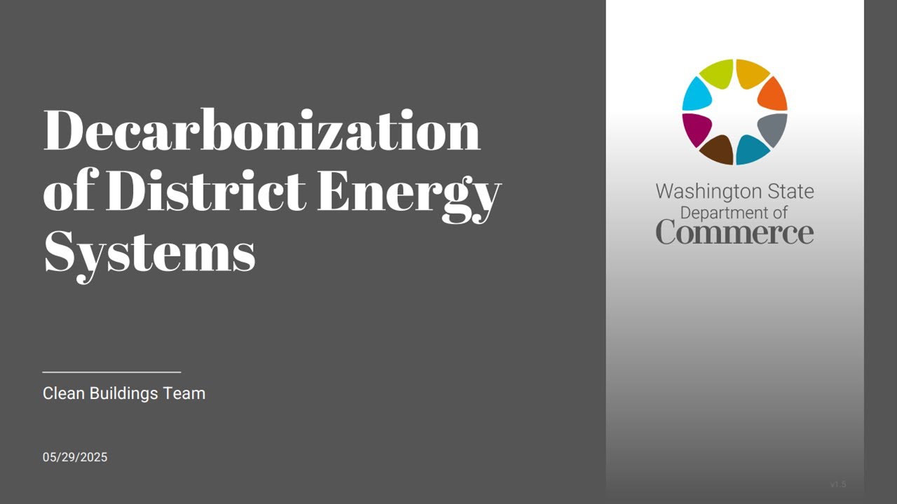 CBPS Webinar: Decarbonization of the District Energy System 5.29.25