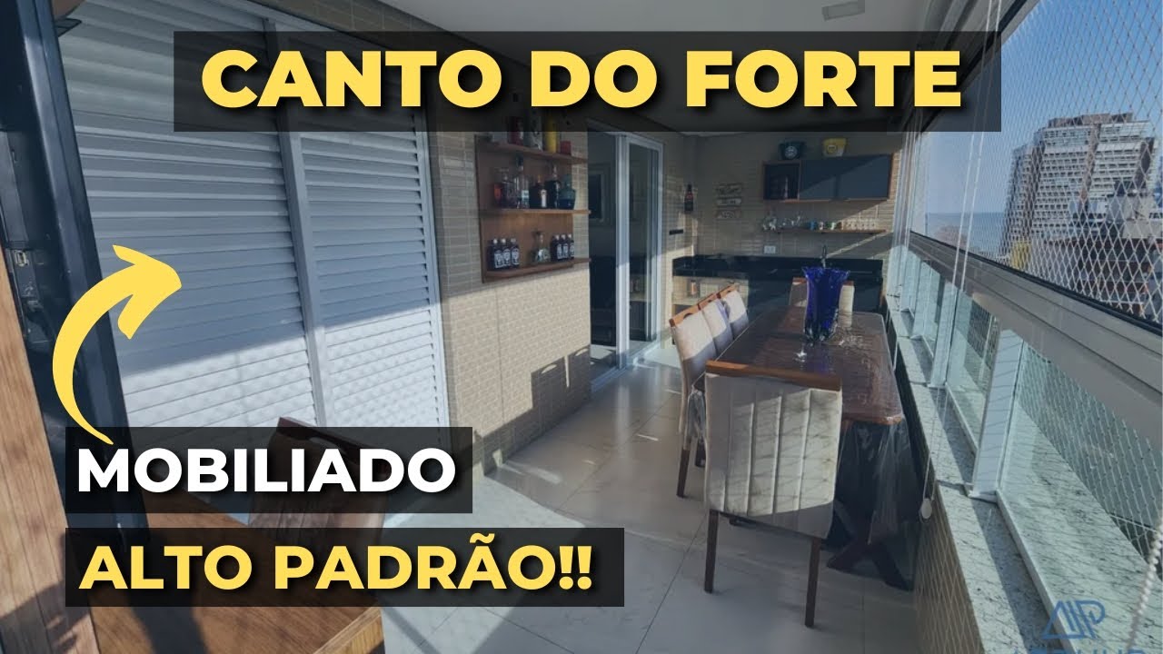 APARTAMENTO MOBILIADO NO CANTO DO FORTE - PRAIA GRANDE [ALTO PADRÃO] [2023]