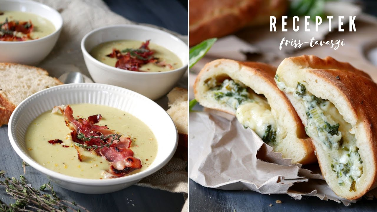 TAVASZI gyors receptek - spárgakrémleves, spenótos calzone, házi gnocchi!