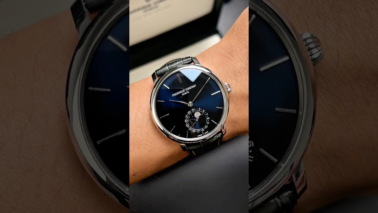 Frederique Constant Slimline Moonphase FC-705N4S6 #donghopho #watch #frederiqueconstant #fc705n4s6