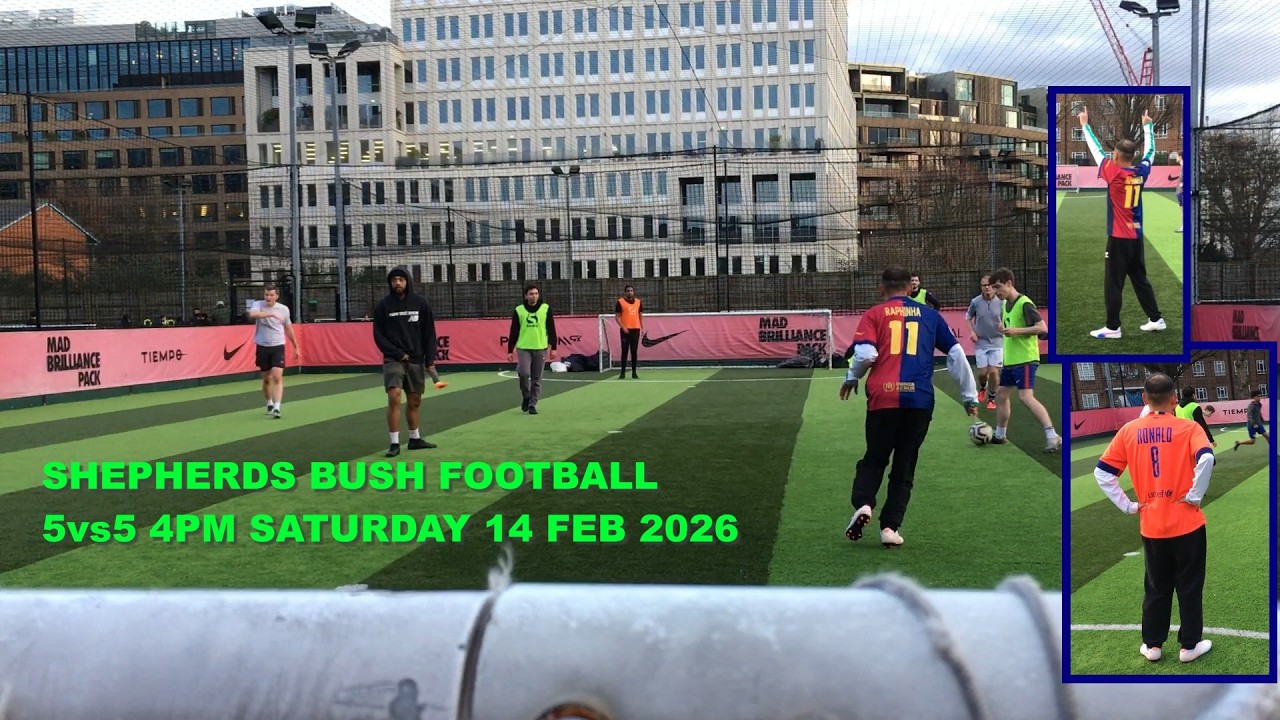 A Barmy Rap For The Week 5v5 Shepherds Bush Sat 4 Pm 14 Feb 2026.