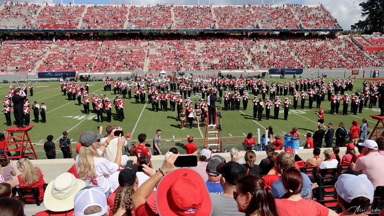 NC State Marching Band - Amazing Grace during Halftime Show at Football Game, 10/05/2024.