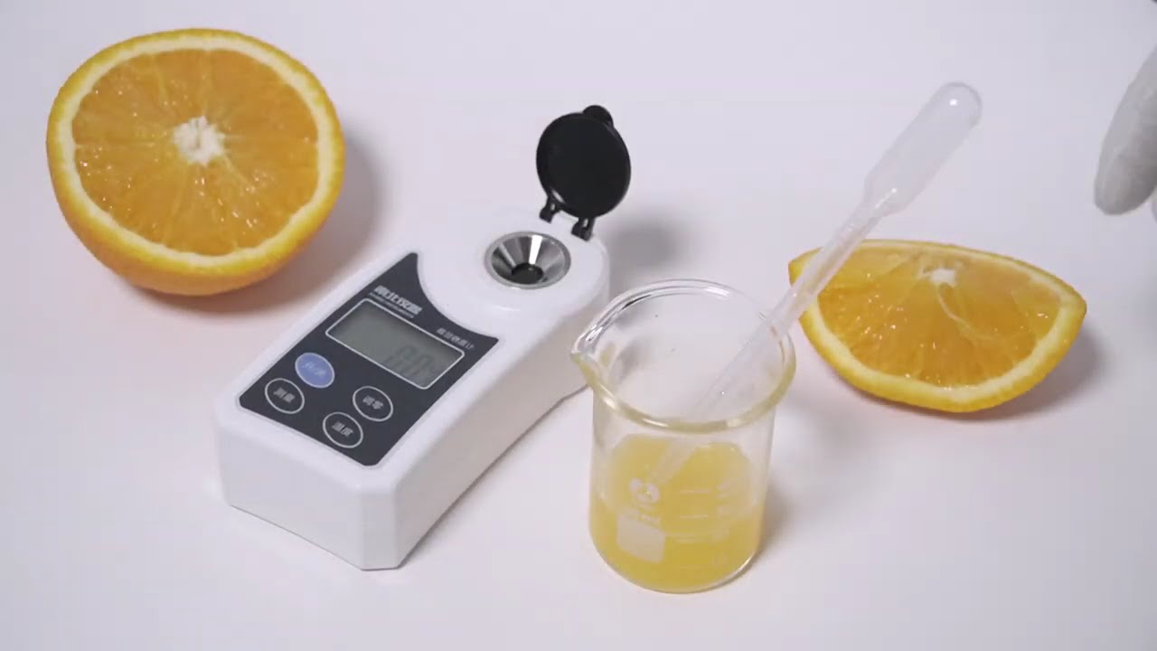 Digital Brix Refractometer: Instant Sugar Testing for Juice & Fruits (0-85% Range | &plusmn;0.1% Accuracy)