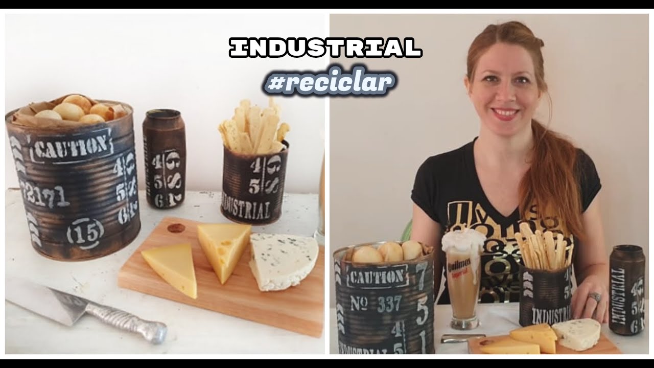 Como decorar latas con estilo industrial ♥ Marina Capano