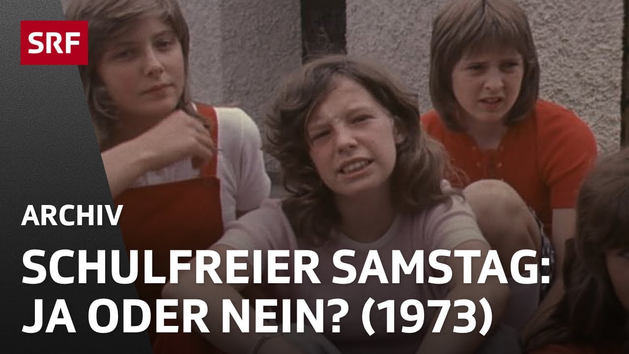 Pro und Contra 5-Tage-Woche in der Schule (1973) | Schulfreier Samstag | Schulsystem | SRF Archiv