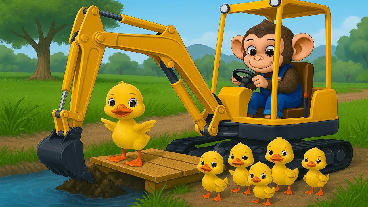 Working With Tractor, Creating Ponds For Ducks - Farm Work | Cobby Farm