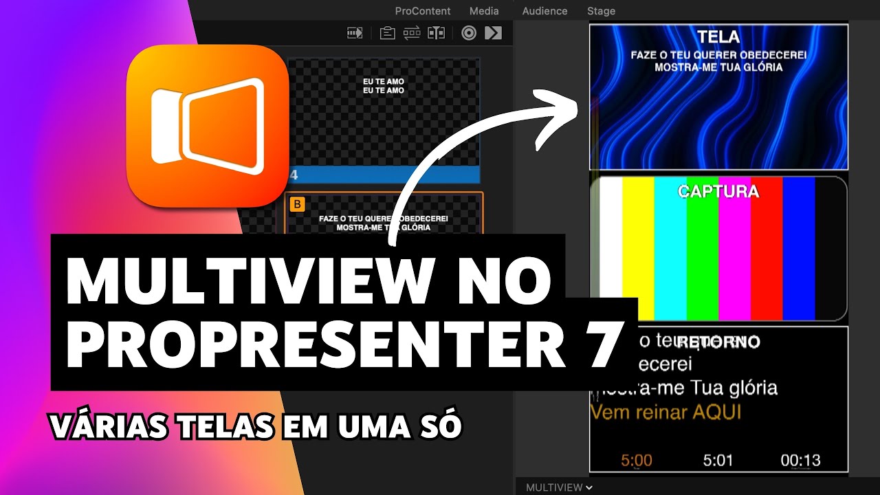 CRIANDO MULTIVIEW NO PROPRESENTER 7 | IGREJA MULTÍMIDIA