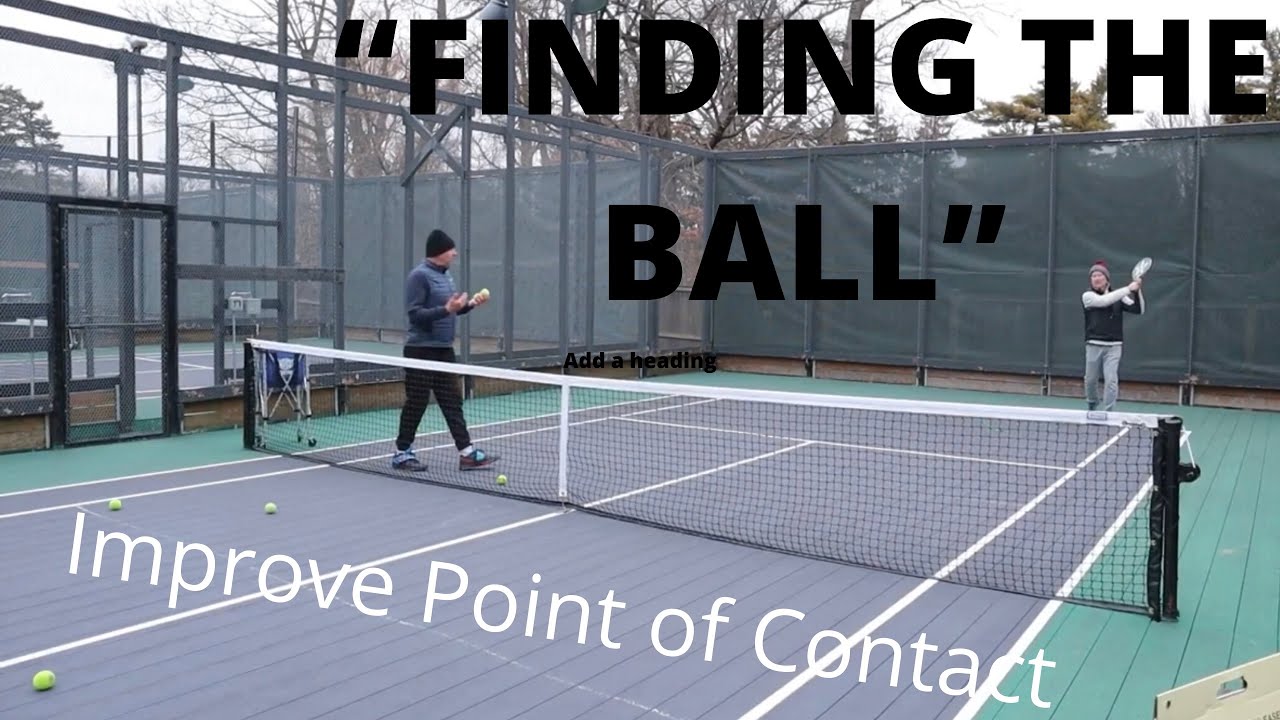 Platform tennis drive - “Finding the ball”
