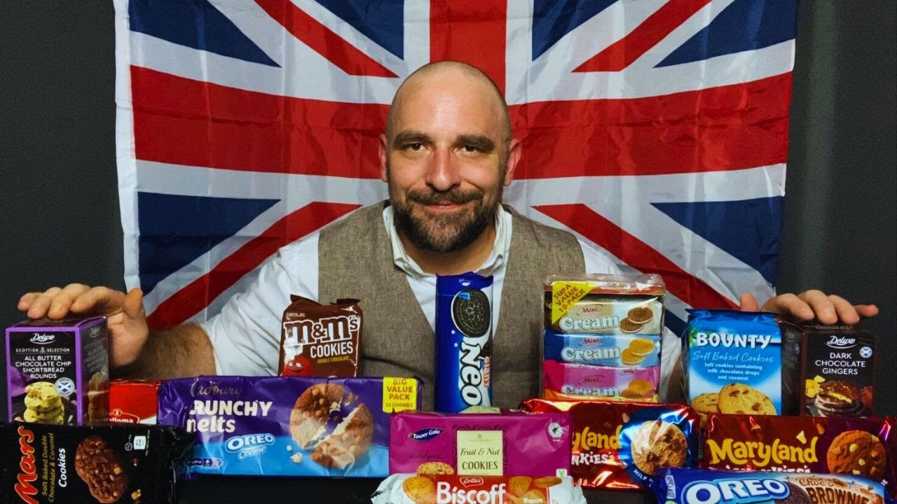 ASMR- Trying Cookies From United Kingdom 🇬🇧🍪