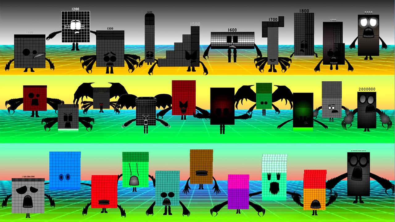 Ultimate - Uncannyblocks Band different (1.1k-2k) vs [1.1m-2m] vs {1.1b-2b} Mashup
