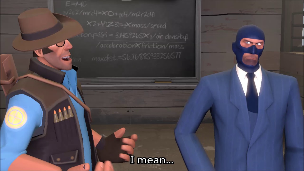 [Sniper x Spy SFM] Cute Face (blue)