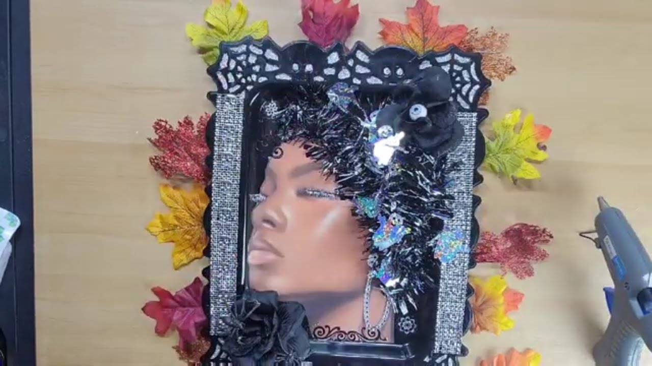 Diva Halloween Tray/wall art Step-by-Step tutorial