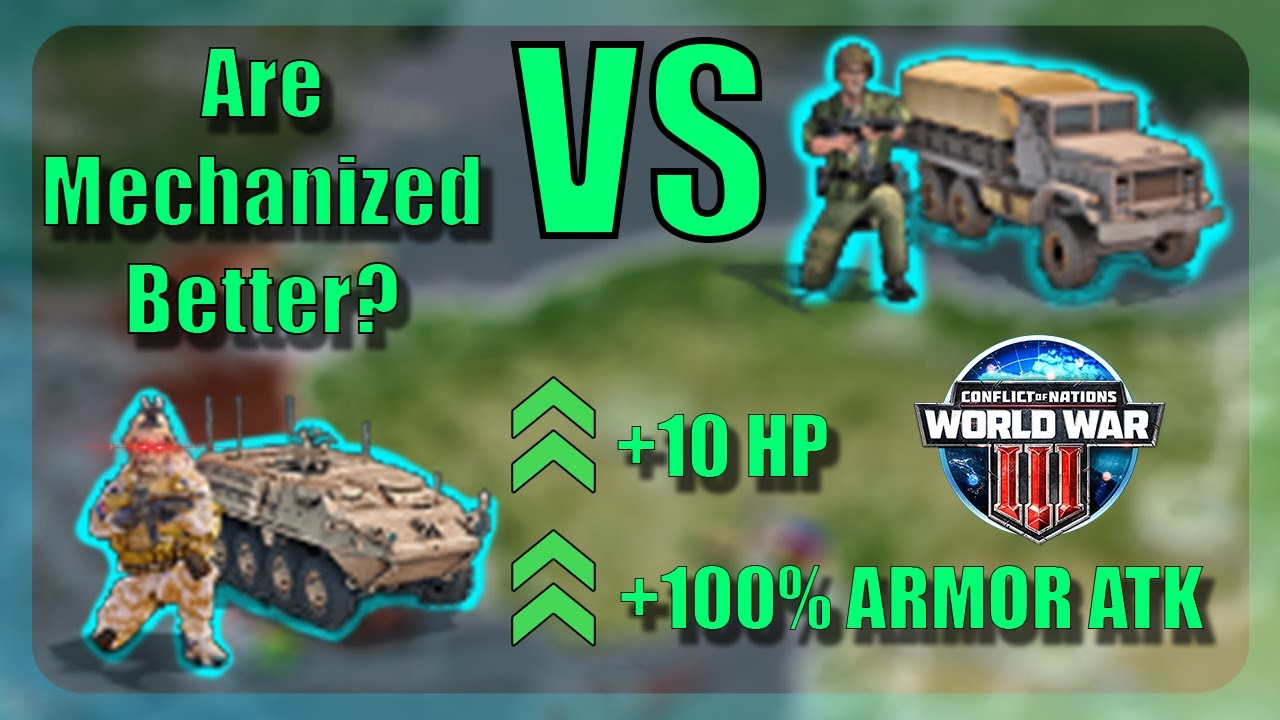 Infantry VS Mechanized - Conflict of Nations WW3