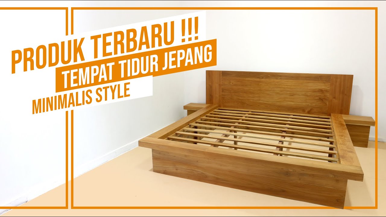 Tempat Tidur Jati Minimalis Modern Custom Jepang Terbaru